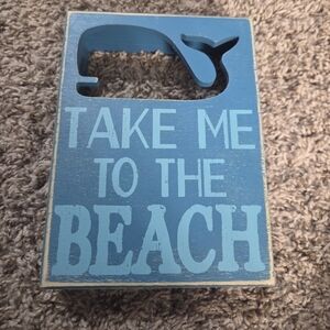 Blue Whale Beach Wall Decor